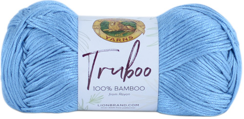 Lion Brand Truboo Yarn-Blue 837-106 - 023032033389