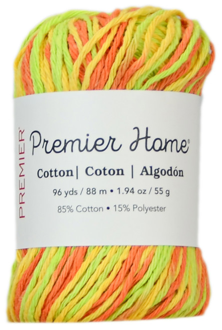 3 Pack - Premier Home Cotton Multi Yarn-Citrus - 44-10 - 847652027890 3 Pack - Premier Home Cotton Multi Yarn-Citrus - 44-10 - 847652027890