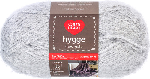 3 Pack Red Heart Hygge Yarn 8oz-Cloud E881-8339 - 073650039102