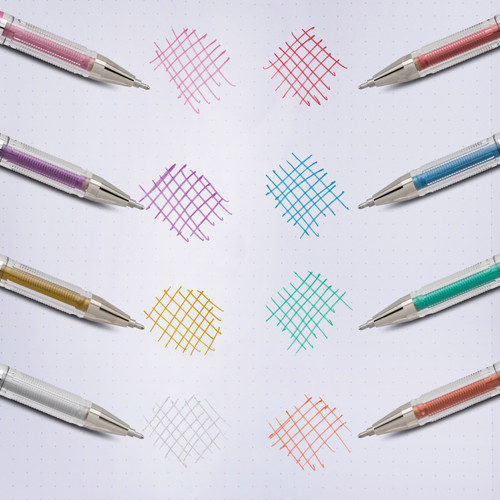 2 Pack - Pentel Slicci Metallic Gel Pens .8mm 3/Pkg-Gold, Silver & Bronze Inks - BG208BP3 2 Pack - Pentel Slicci Metallic Gel Pens .8mm 3/Pkg-Gold, Silver & Bronze Inks - BG208BP3