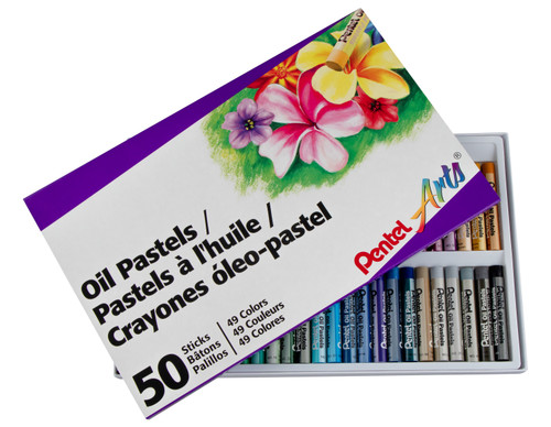 2 Pack Pentel Arts Oil Pastels 50/Pkg-Assorted Colors PHN-50