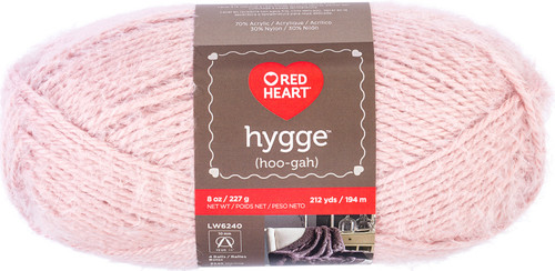 3 Pack - Red Heart Hygge Yarn 8oz-Powder - E881-8724 - 073650039133