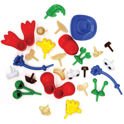 3 Pack - Creativity Street Dough Body Parts-Assorted Shapes - 9660