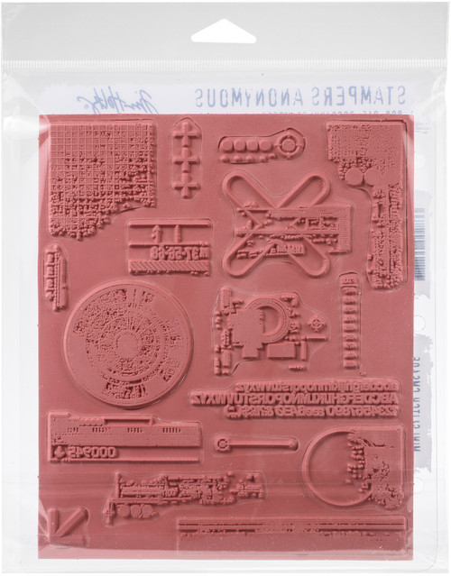 Tim Holtz Cling Stamps 7"X8.5"-Mini Glitch - CMS-LG-405 Tim Holtz Cling Stamps 7"X8.5"-Mini Glitch - CMS-LG-405