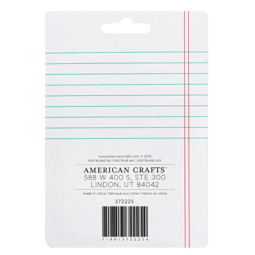 American Crafts Mini Stapler-With 1500 Multicolored Staples - 372225