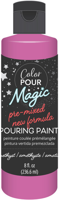 American Crafts Color Pour Magic Pre-Mixed Paint 8oz-Amethyst 357490