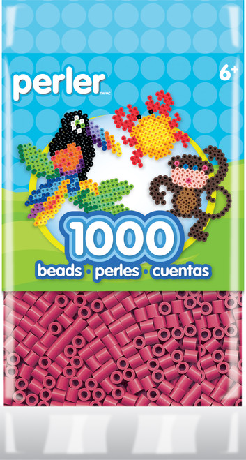 3 Pack - Perler Striped Beads 1,000/Pkg-Cherry - PSBB05-15961 - 048533159611