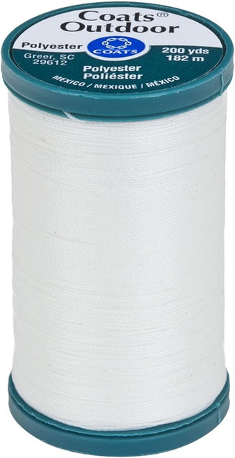 3 Pack - Coats Outdoor Living Thread Mini King Spool 200yd-White - D71-0001 - 073650773792