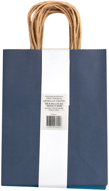 American Crafts Fancy That Medium Gift Bags 8"X10.25" 13/Pkg-Shades Of Blue - ACGIFTBG-93621