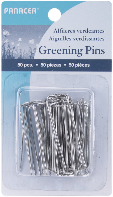 Panacea Greening Pins 1.75" 50/Pkg-Silver 63450 - 093432634509