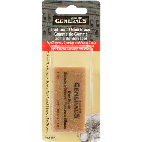 6 Pack - General's Traditional Gum Eraser- - 136EBP - 044974136006