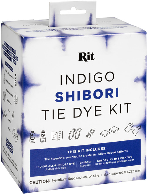 Rit Tie-Dye Kit-Indigo Shibori - RIT85847 Rit Tie-Dye Kit-Indigo Shibori - RIT85847