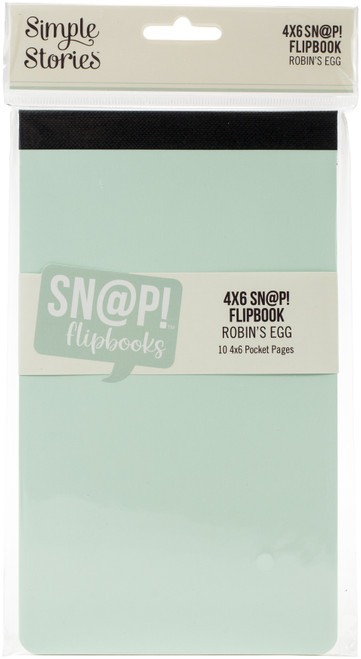 2 Pack - Simple Stories Sn@p! Flipbook 4"X6"-Robin's Egg - SNAP4X6F-13318 - 816502023993 2 Pack - Simple Stories Sn@p! Flipbook 4"X6"-Robin's Egg - SNAP4X6F-13318 - 816502023993