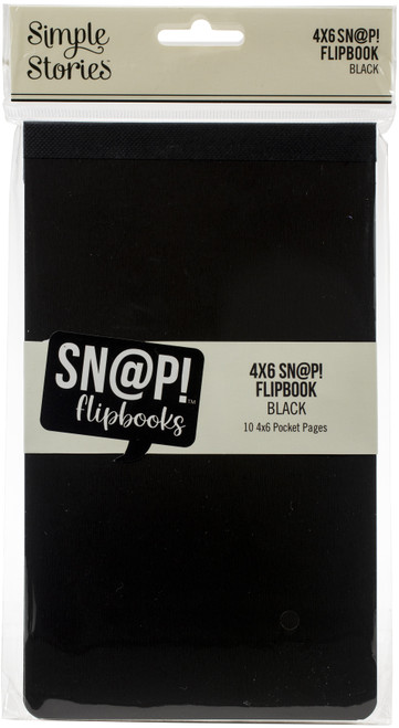 2 Pack - Simple Stories Sn@p! Flipbook 4"X6"-Black - SNAP4X6F-13322 - 816502024037 2 Pack - Simple Stories Sn@p! Flipbook 4"X6"-Black - SNAP4X6F-13322 - 816502024037