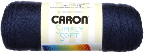 3 Pack - Caron Simply Soft Solids Yarn-Dark Country Blue - H97003-9711 - 035613977111