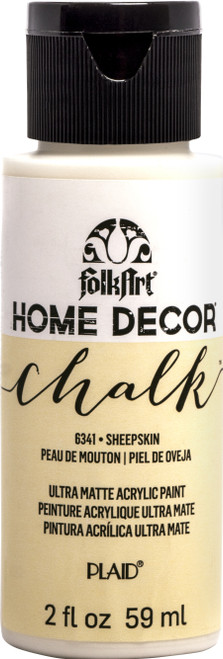 FolkArt Home Decor Chalk Paint 2oz-Sheepskin - HDCHALK2-6341 - 028995063411