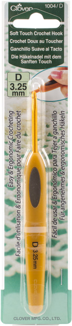 3 Pack - Clover Soft Touch Crochet Hook-Size D3/3.25mm - 1004D - 051221114113