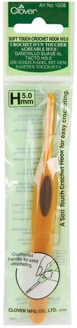 3 Pack - Clover Soft Touch Crochet Hook-Size H8/5mm - 1008H - 051221114151 3 Pack - Clover Soft Touch Crochet Hook-Size H8/5mm - 1008H - 051221114151