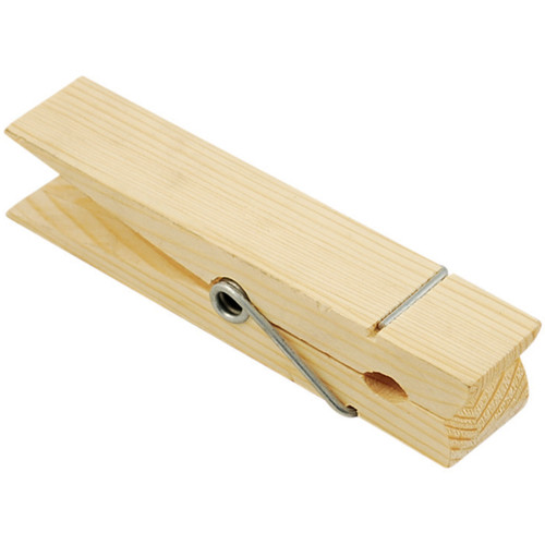 6 Pack - Multicraft Wood Jumbo Clothespin-Natural 5.875" 1/Pkg - CW620 - 775749129922