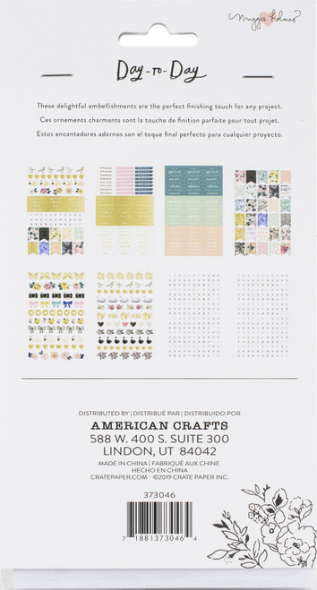 Maggie Holmes Day-To-Day Planner Sticker Book 779/Pkg-Phrase - 373046