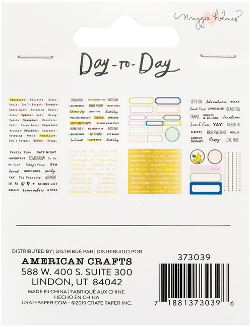 Maggie Holmes Day-To-Day Planner Mini Sticker Book 166/Pkg-Book 2 - 373039