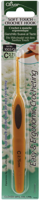 3 Pack - Clover Soft Touch Crochet Hook-Size C2/2.75mm - 1003C - 051221114106