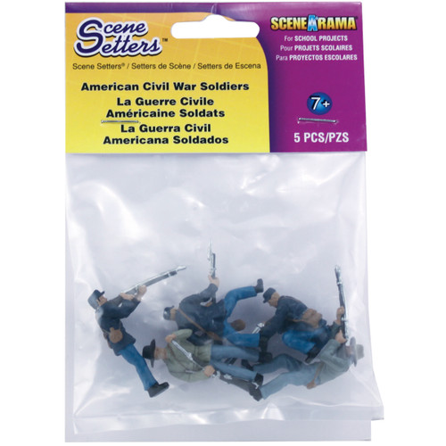 2 Pack SceneARama Scene Setters(R) Figurines-American Civil War Soldiers 5/Pkg SP4445 - 724771044451