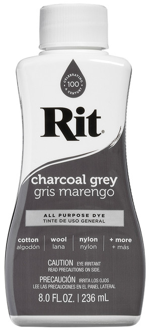 3 Pack - Rit Dye Liquid-Charcoal Grey - 8-2 - 885967886207