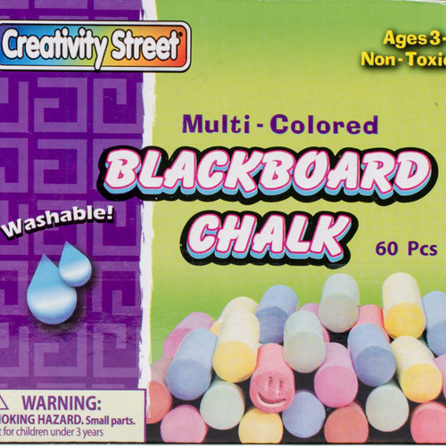 6 Pack Creativity Street Blackboard Chalk 60/Pkg-Assorted Colors 1761 - 021196017610