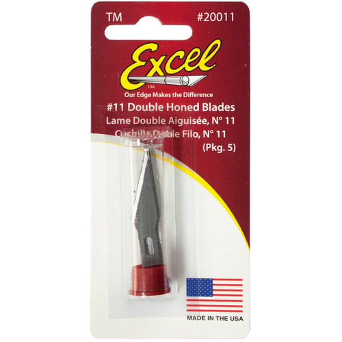 6 Pack - Excel #11 Double Honed Replacement Blades 5/Pkg- - 20011 - 098171200114 6 Pack - Excel #11 Double Honed Replacement Blades 5/Pkg- - 20011 - 098171200114