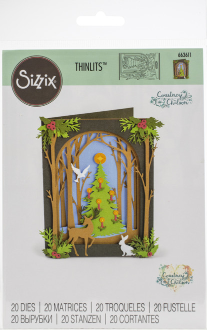 Sizzix Thinlits Dies By Courtney Chilson-Christmas Shadow Box 663611 - 630454257332