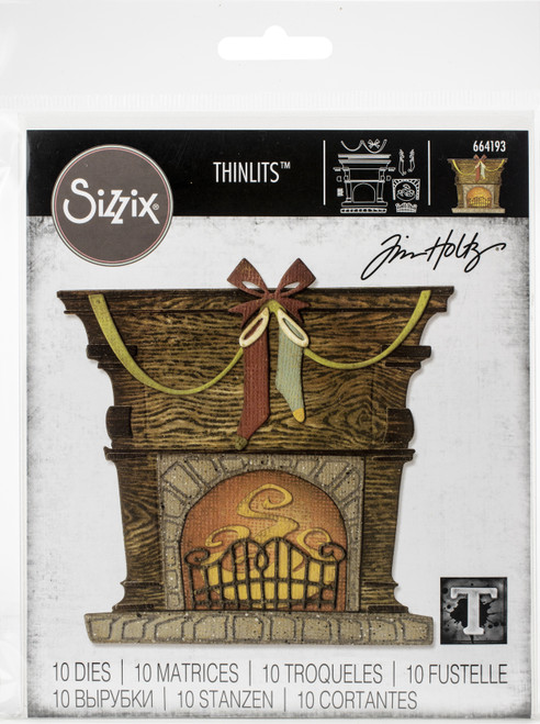 Sizzix Thinlits Dies By Tim Holtz-Fireside 664193 - 630454258407