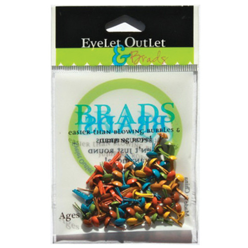 3 Pack Eyelet Outlet Round Brads 4mm 70/Pkg-Fall BRD4MM-32