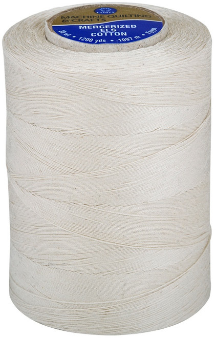 3 Pack - Coats Cotton Machine Quilting Solid Thread 1200yd-Natural - V34-0256 - 073650912863