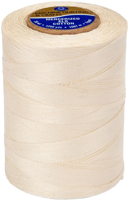 3 Pack - Coats Cotton Machine Quilting Solid Thread 1200yd-Eggshell Cream - V34-0599 - 073650833335