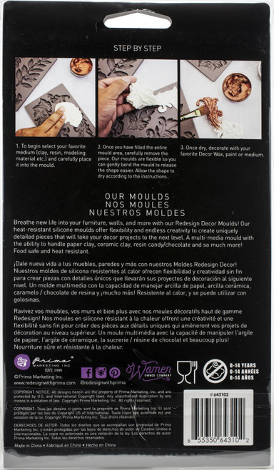 Prima Marketing Re-Design Mould 5"X8"X8mm-Forest Flora - 643102