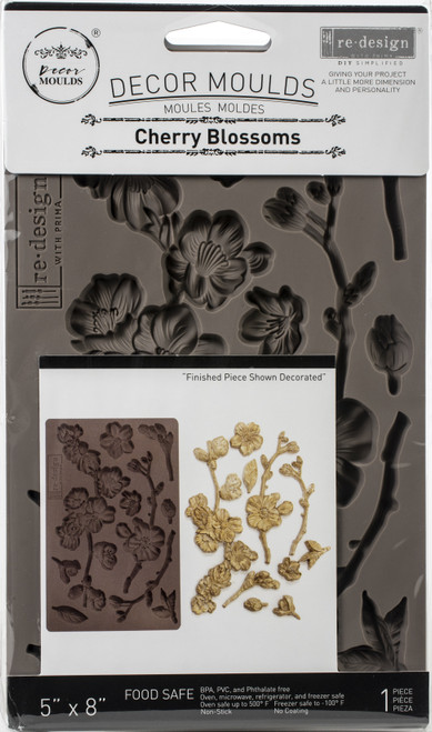 Prima Marketing Re-Design Mould 5"X8"X8mm-Cherry Blossoms - 643126 - 655350643126