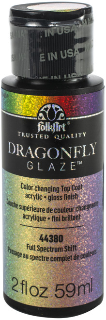 FolkArt DragonFly Glaze Topcoat 2oz-Full Spectrum Shift - DADG2-44380 - 028995443800