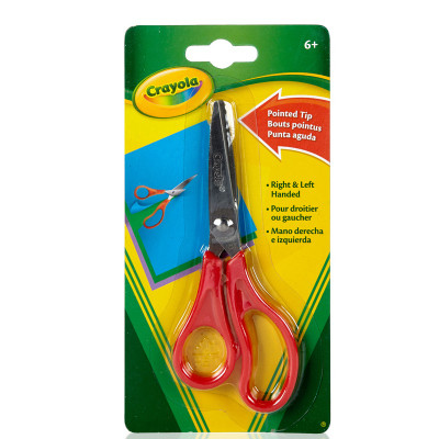 6 Pack - Crayola Pointed Tip Scissors-5" - 69-3010 - 071662830106