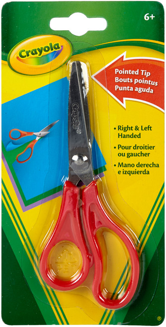 6 Pack Crayola Pointed Tip Scissors 5"-69-3010