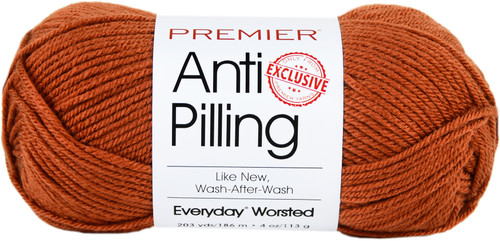Premier Anti-Pilling Everyday Worsted Yarn-Rust DN100-61 - 847652081397
