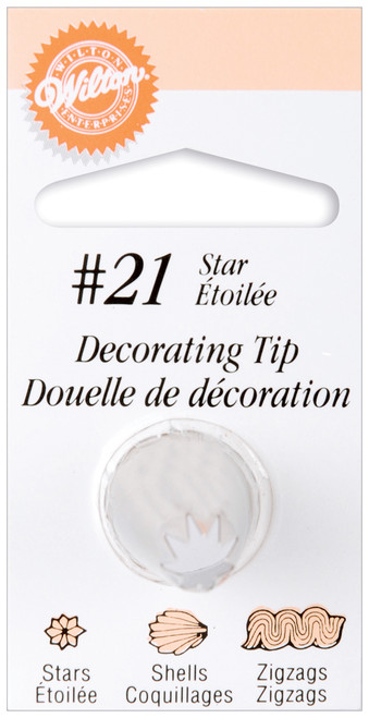 Wilton Decorating Tip-#21 Star W418-21 - 070896042101