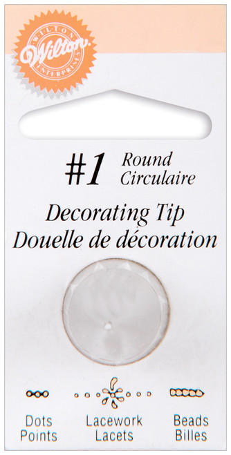 Wilton Decorating Tip-#1 Round W418-1 - 070896042002