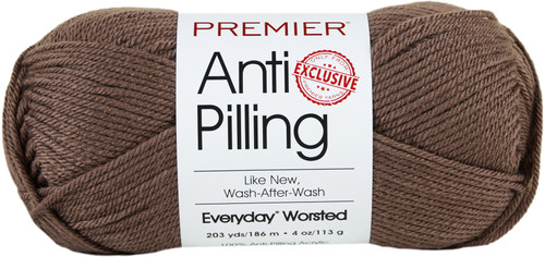 Premier Anti-Pilling Everyday Worsted Yarn-Bark - DN100-64 - 847652081427 Premier Anti-Pilling Everyday Worsted Yarn-Bark - DN100-64 - 847652081427