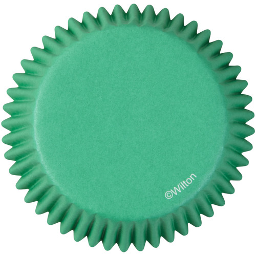 Cupcake Liners 75/Pkg-Geometric Print And Solid Green W4150-0034