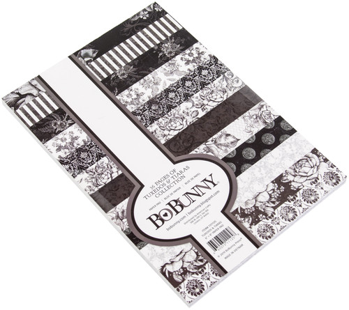 BoBunny Single-Sided Paper Pad 6"X8" 36/Pkg-Tuxedos & Tiaras, 12 Designs/3 Each 7311125