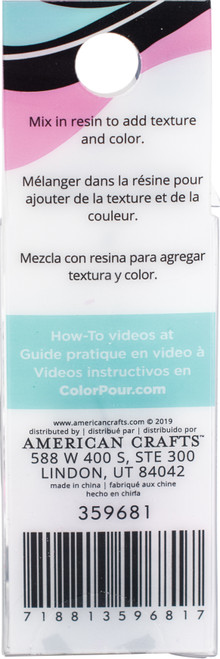 American Crafts Color Pour Resin Mix-Ins-Foil Flakes - Holographic 4/Pkg - 359681