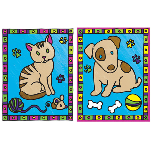 Royal & Langnickel(R) My First Paint By Number Kit 2/Pkg-Kitten & Puppy - MFPN2-01
