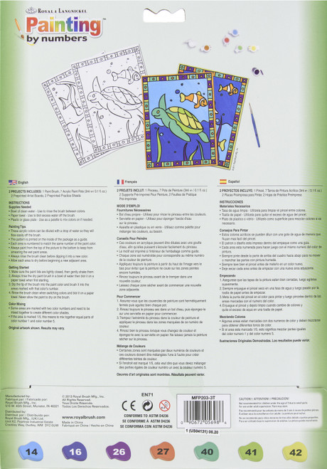 Royal & Langnickel(R) My First Paint By Number Kit 2/Pkg-Sea Turtle & Fish - MFPN2-03 Royal & Langnickel(R) My First Paint By Number Kit 2/Pkg-Sea Turtle & Fish - MFPN2-03