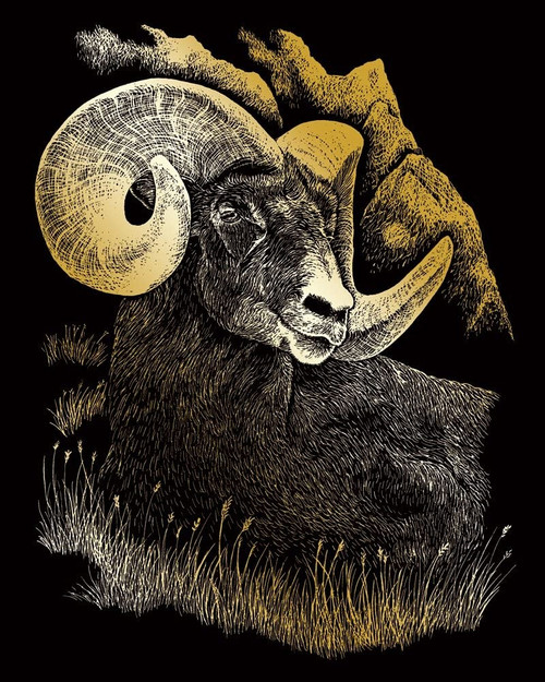 Royal & Langnickel(R) Foil Engraving Value Pack 8.75"X11.5"-Gold - Grizzly Bears, Rams & Wolves - ENGARTVP-2 Royal & Langnickel(R) Foil Engraving Value Pack 8.75"X11.5"-Gold - Grizzly Bears, Rams & Wolves - ENGARTVP-2